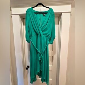 DKNY Teal Long Sleeve Dress
